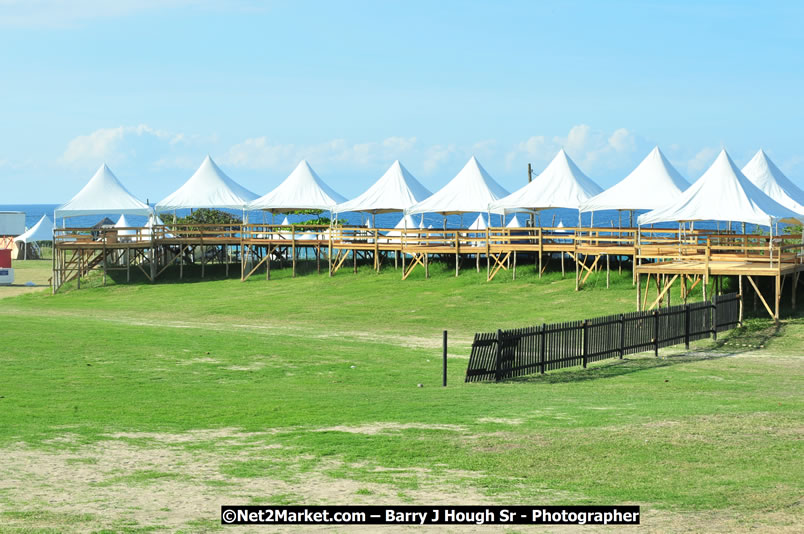 Preparations at the Venue - Jamaica Jazz and Blues Festival 2009, Thursday, January 15, 2009 - Venue at the Aqueduct on Rose Hall Resort &amp; Country Club, Montego Bay, Jamaica - Thursday, January 22 - Saturday, January 24, 2009 - Photographs by Net2Market.com - Barry J. Hough Sr, Photographer/Photojournalist - Negril Travel Guide, Negril Jamaica WI - http://www.negriltravelguide.com - info@negriltravelguide.com...!