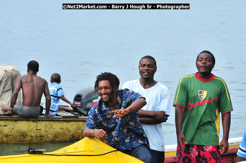 Lucea Cross the Harbour @ Lucea Car Park - All Day Event - Cross the Harbour Swim, Boat Rides, and Entertainment for the Family - Concert Featuring: Bushman, George Nooksl, Little Hero, Bushi One String, Dog Rice and many local Artists - Friday, August 1, 2008 - Lucea, Hanover Jamaica - Photographs by Net2Market.com - Barry J. Hough Sr. Photojournalist/Photograper - Photographs taken with a Nikon D300 - Negril Travel Guide, Negril Jamaica WI - http://www.negriltravelguide.com - info@negriltravelguide.com...!