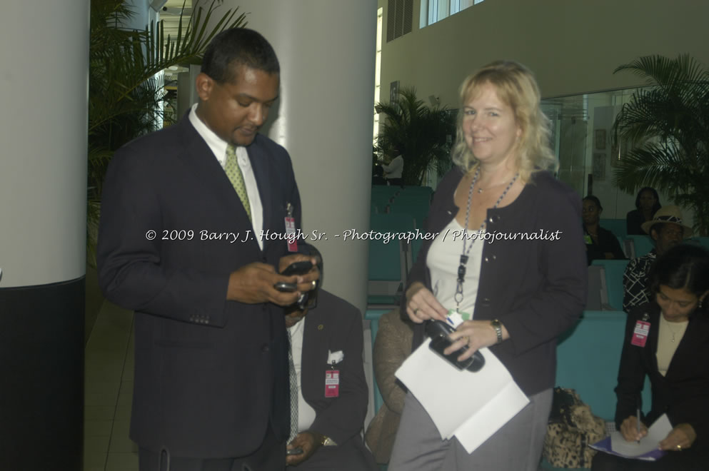  British Airways Inaugurates New Scheduled Service from London Gatwick Airport to Sangster International Airport, Montego Bay, Jamaica, Thursday, October 29, 2009 - Photographs by Barry J. Hough Sr. Photojournalist/Photograper - Photographs taken with a Nikon D70, D100, or D300 - Negril Travel Guide, Negril Jamaica WI - http://www.negriltravelguide.com - info@negriltravelguide.com...!