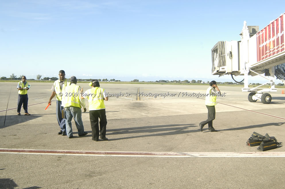  British Airways Inaugurates New Scheduled Service from London Gatwick Airport to Sangster International Airport, Montego Bay, Jamaica, Thursday, October 29, 2009 - Photographs by Barry J. Hough Sr. Photojournalist/Photograper - Photographs taken with a Nikon D70, D100, or D300 - Negril Travel Guide, Negril Jamaica WI - http://www.negriltravelguide.com - info@negriltravelguide.com...!