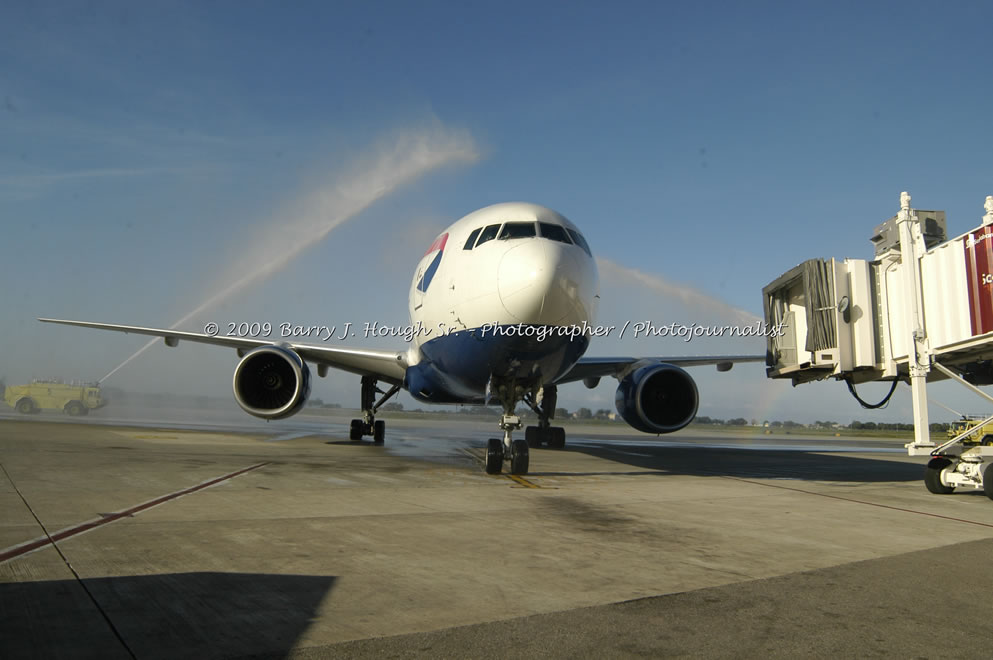  British Airways Inaugurates New Scheduled Service from London Gatwick Airport to Sangster International Airport, Montego Bay, Jamaica, Thursday, October 29, 2009 - Photographs by Barry J. Hough Sr. Photojournalist/Photograper - Photographs taken with a Nikon D70, D100, or D300 - Negril Travel Guide, Negril Jamaica WI - http://www.negriltravelguide.com - info@negriltravelguide.com...!