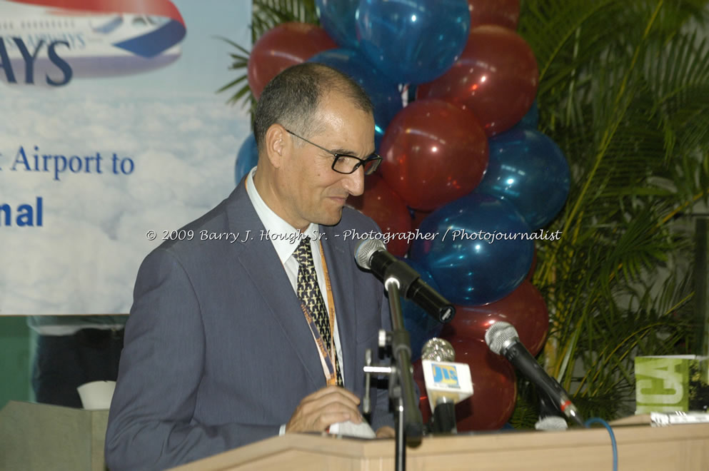  British Airways Inaugurates New Scheduled Service from London Gatwick Airport to Sangster International Airport, Montego Bay, Jamaica, Thursday, October 29, 2009 - Photographs by Barry J. Hough Sr. Photojournalist/Photograper - Photographs taken with a Nikon D70, D100, or D300 - Negril Travel Guide, Negril Jamaica WI - http://www.negriltravelguide.com - info@negriltravelguide.com...!