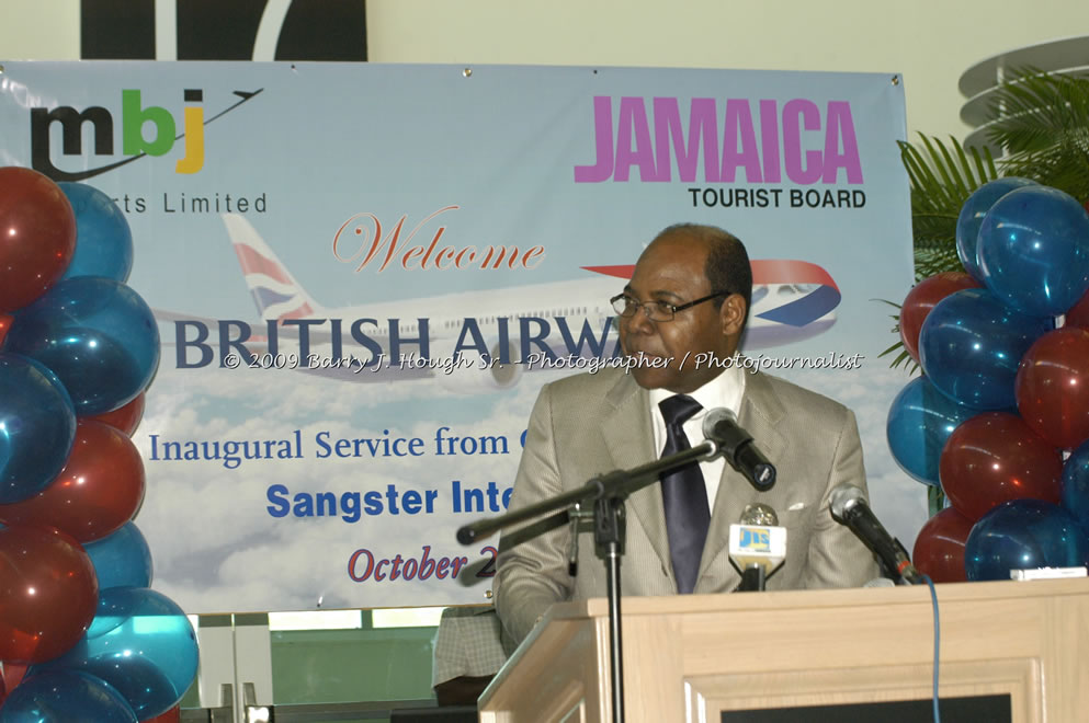  British Airways Inaugurates New Scheduled Service from London Gatwick Airport to Sangster International Airport, Montego Bay, Jamaica, Thursday, October 29, 2009 - Photographs by Barry J. Hough Sr. Photojournalist/Photograper - Photographs taken with a Nikon D70, D100, or D300 - Negril Travel Guide, Negril Jamaica WI - http://www.negriltravelguide.com - info@negriltravelguide.com...!