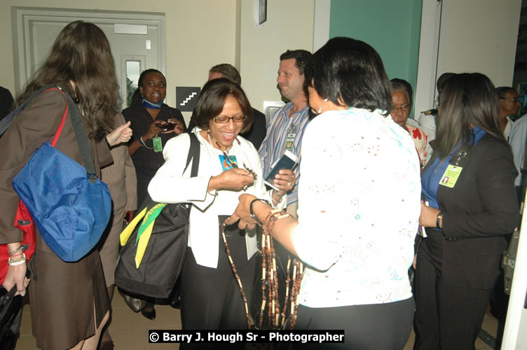 JetBue Airways' Inaugural Air Service between Sangster International Airport, Montego Bay and John F. Kennedy Airport, New York at MBJ Airports Sangster International Airport, Montego Bay, St. James, Jamaica - Thursday, May 21, 2009 - Photographs by Net2Market.com - Barry J. Hough Sr, Photographer/Photojournalist - Negril Travel Guide, Negril Jamaica WI - http://www.negriltravelguide.com - info@negriltravelguide.com...!