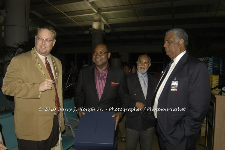 US Airways Inaugurtes New Service from Phoenix Sky Harbor International Airport to Sangster International Airport, Friday, December 18, 2009, Sangster International Airport, Montego Bay, St. James, Jamaica W.I. - Photographs by Net2Market.com - Barry J. Hough Sr, Photographer/Photojournalist - The Negril Travel Guide - Negril's and Jamaica's Number One Concert Photography Web Site with over 40,000 Jamaican Concert photographs Published -  Negril Travel Guide, Negril Jamaica WI - http://www.negriltravelguide.com - info@negriltravelguide.com...!