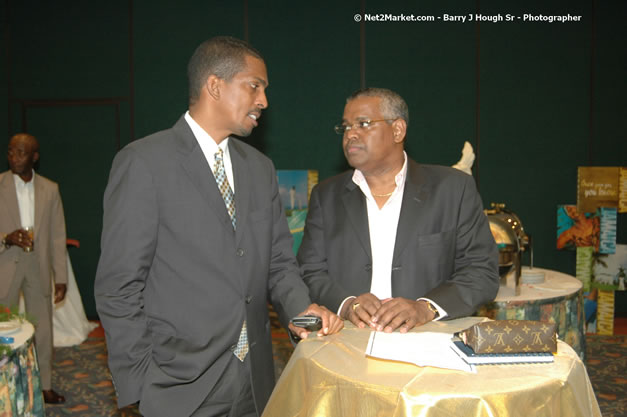 Red Cap Porters Awards - Minister of Tourism, Hon. Edmund Bartlett - Director of Tourism, Basil Smith - Friday, December 14, 2007 - Holiday Inn Sunspree, Montego Bay, Jamaica W.I. - Photographs by Net2Market.com - Barry J. Hough Sr, Photographer - Negril Travel Guide, Negril Jamaica WI - http://www.negriltravelguide.com - info@negriltravelguide.com...!