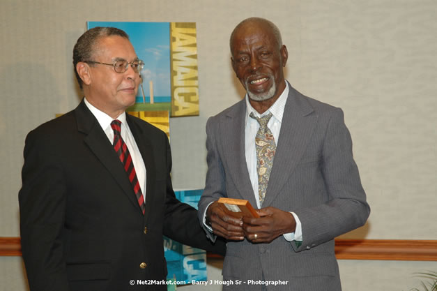 Red Cap Porters Awards - Minister of Tourism, Hon. Edmund Bartlett - Director of Tourism, Basil Smith - Friday, December 14, 2007 - Holiday Inn Sunspree, Montego Bay, Jamaica W.I. - Photographs by Net2Market.com - Barry J. Hough Sr, Photographer - Negril Travel Guide, Negril Jamaica WI - http://www.negriltravelguide.com - info@negriltravelguide.com...!