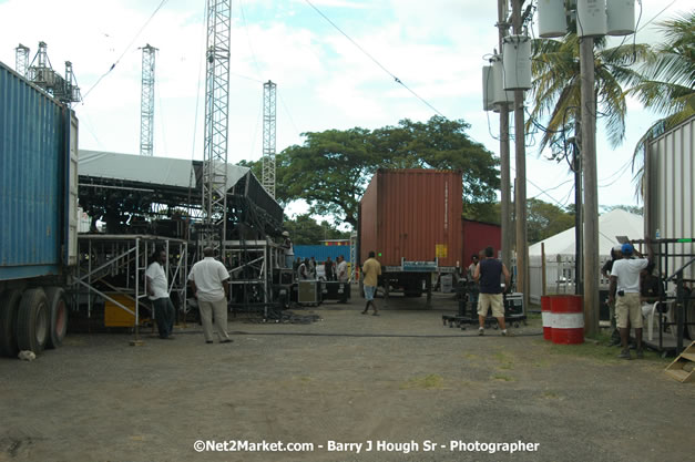 Venue Under Construction - Wednesday, July 18, 2007 - Red Stripe Reggae Sumfest at Catherine Hall, Montego Bay, St Jamaica, Jamaica W.I. - Negril Travel Guide.com, Negril Jamaica WI - http://www.negriltravelguide.com - info@negriltravelguide.com...!