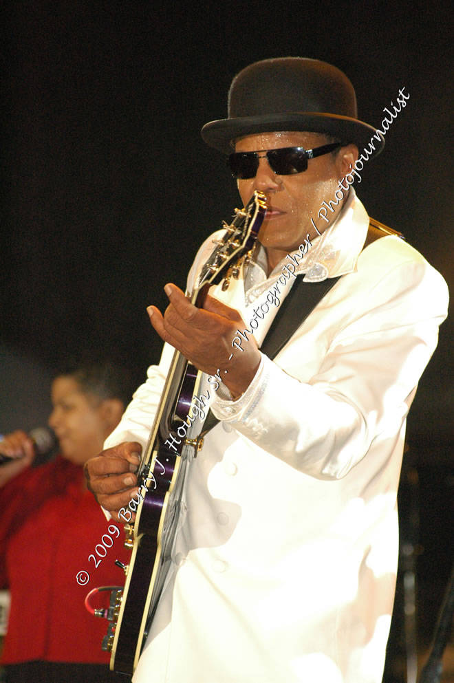 Tito Jackson @ Reggae Sumfest 2009 - International Night 2 - Tito Jackson, brother of the late King of Pop Michael Jackson performed live at Reggae Sumfest 2009. Reggae Sumfest 2009,Catherine Hall, Montego Bay, St. James, Jamaica W.I. - Saturday, July 25, 2009 - Reggae Sumfest 2009, July 19 - 25, 2009 - Photographs by Net2Market.com - Barry J. Hough Sr. Photojournalist/Photograper - Photographs taken with a Nikon D70, D100, or D300 - Negril Travel Guide, Negril Jamaica WI - http://www.negriltravelguide.com - info@negriltravelguide.com...!