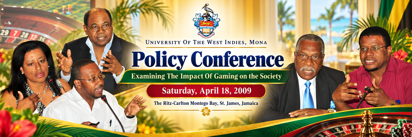 University of the West Indies Mona Policy Conference examining the impact of gaming on society at The Ritz-Carlton Montego Bay